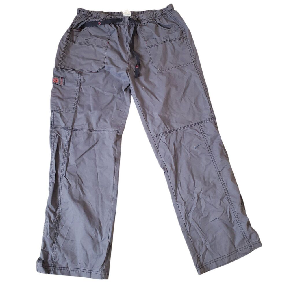 Spread Good Cheer Scrub Pants Cargo Scrubs Gray Sz L